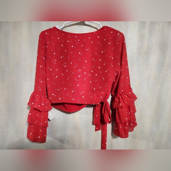 TOBI Wrap Crop Top Size XS NWT - Picture 5 of 6